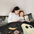 thumbnail image 4 of Manfei Colorful Rustic Flower 7 Pieces Bedding Comforter Set,Halloween Ghost Full Bedding Set,Retro Daisy Floral Fitted Sheet Flat Sheet For Girls Boys,Super Cozy Room Decor Reversible, 4 of 8