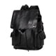 thumbnail image 3 of Mochila de cuero sintético de moda, ligera y casual, con puerto USB, compatible con 15.6" negro, 3 of 9