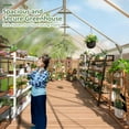 thumbnail image 6 of MUCHANT 8x14 FT Greenhouse for Outdoors, Walk-in Large Aluminum Frame Greenhouse with Quick Setup Structure and Roof Vent for Garden Backyard, Silver, 6 of 6