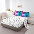 thumbnail image 5 of Manfei Teens Video Game 7-Piece Twin Bedding Sets,Console Game Lover Bedding Comforter Set,Gradient Pink Blue Sheet Sets For Kids,Microfiber Bedroom Decor Reversible, 5 of 8