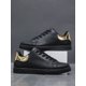 thumbnail image 2 of White Colorblock Skate Shoes For Men, Lace-Up Front Minimalist Sneakers Manfinity Basics, 2 of 3