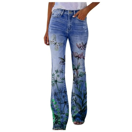 

Pants Womens Casual Work Womens s Long Multiple Choice Printed Casual Loose Pants Comfortable Micro Flared Pants Petite Pajama Pants for Womens
