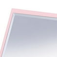thumbnail image 2 of Benzara BM240372 Miroir Biseauté avec Encastrage Carré et Base Piédestal, Rose, 2 of 5