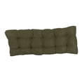 thumbnail image 3 of 46-inch by 19-inch Tufted Solid Microsuede Bench Cushion Green-Color, 3 of 3