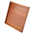 thumbnail image 3 of Bandeja cuadrada de madera maciza para servir té, café, sushi, aperitivos, para cafetería y restaurante (30 x 30 cm), 3 of 12