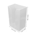 thumbnail image 2 of BESTYASH 2Pcs Adhesive White Wall Mounted Tissue Dispenser Paper Towel Holder for Home Use, 2 of 8