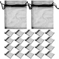 thumbnail image 2 of KAKOWELY 100 bolsas pequeñas de organza con cordón para envolver dulces, bolsas decorativas para regalos de fiesta, 2 of 5