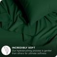 thumbnail image 2 of Ivy Union Microfiber Sheet Set - Breathable - Deep Pocket, King, Forest Green, 2 of 6
