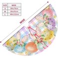 thumbnail image 5 of Happy Easter Cute Bunnies Eggs Colorful Buffalo Plaid 36 Inch Christmas Tree Skirt Carpet Mat Funny Party Soft Cover Mat Decor Supplies for Xmas Halloween Decorations Occasion Farmhouse, 5 of 6