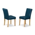 thumbnail image 2 of East West Furniture ABP4B55 Abbott parson Chair with Oak Finish Leg and  PU Leather color 05-Oasis, 2 of 3