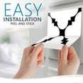thumbnail image 5 of Mi Alma Black and White Tile Stickers Peel and Stick Tile Stickers 24 PC Set backsplash Tile Decals Bathroom & Kitchen Vinyl Wall Decals Just Peel Stick Home Decor (X Tile Decals, 8x8 Inch), 5 of 11
