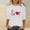 White, variant on the Cure T-Shirt Love Heart Printed Graphic Valentine T Shirts for Women Girlfriend Valentines Day Gifts