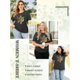 thumbnail image 6 of Chulianyouhuo Faith Women Plus Shirt Graphic Christian Casual Vintage Tshirt Short Sleeve Summer Oversized Tee Tops, 6 of 7