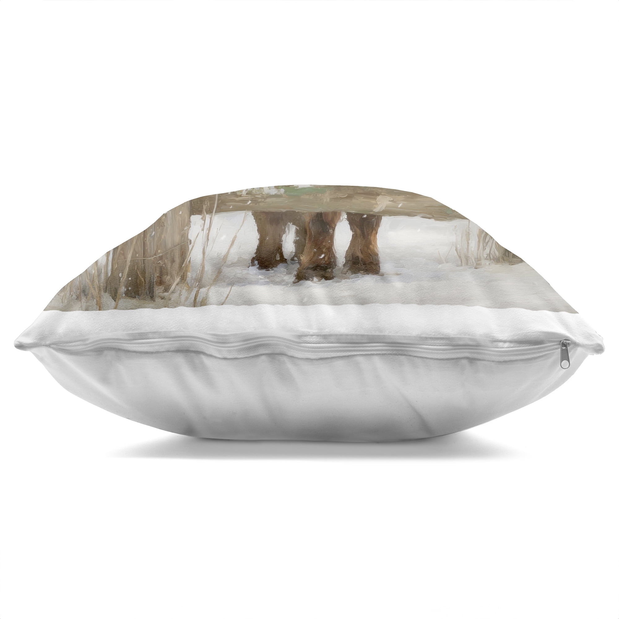 Stupell Industries Christmas Cow & Cardinal Decorative Printed Throw Pillow, design by Tina LeCour