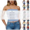 thumbnail image 3 of mgoYE Womens Tube Tops Strapless Crop Tops Basic Backless Sleeveless Going Out Spring Outfits Summer Clothes(Coffee,M), 3 of 7