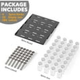 thumbnail image 5 of SpaceAid Spice Drawer Organizer with 32 Spice Jars, 4-Tier, 15" W x 17.5" D, Black, 5 of 6