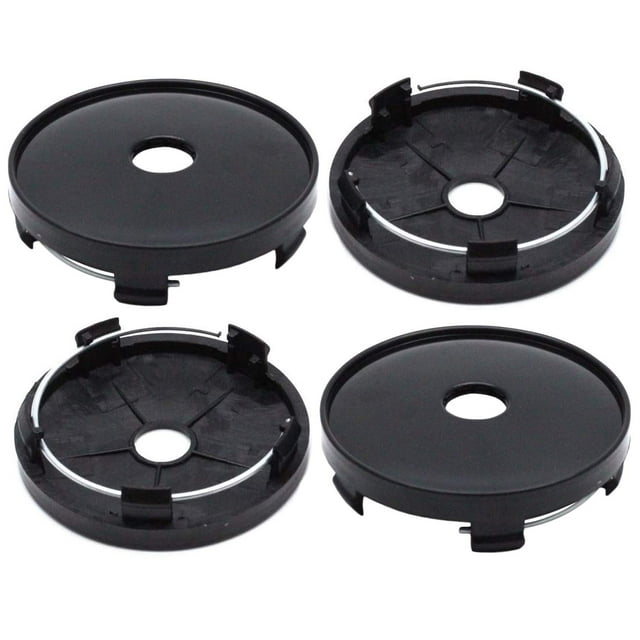 Autut 4 Pcs 60Mm Automotive Wheel Center Hub Cap Plastic Snap In Type Wheel Hub Cover