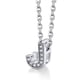thumbnail image 1 of Silvora mujer plata esterlina inicial collar con chispeante circonita cúbica, letra J colgante collar para niñas adolescentes encanto joyería de cumpleaños, 1 of 8