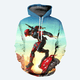thumbnail image 3 of Nueva sudadera con capucha de Marvel para hombre, con estampado 3D de Deadpool, sudadera clásica de estilo informal, sudadera de moda urbana de hip hop para hombre, 3 of 5