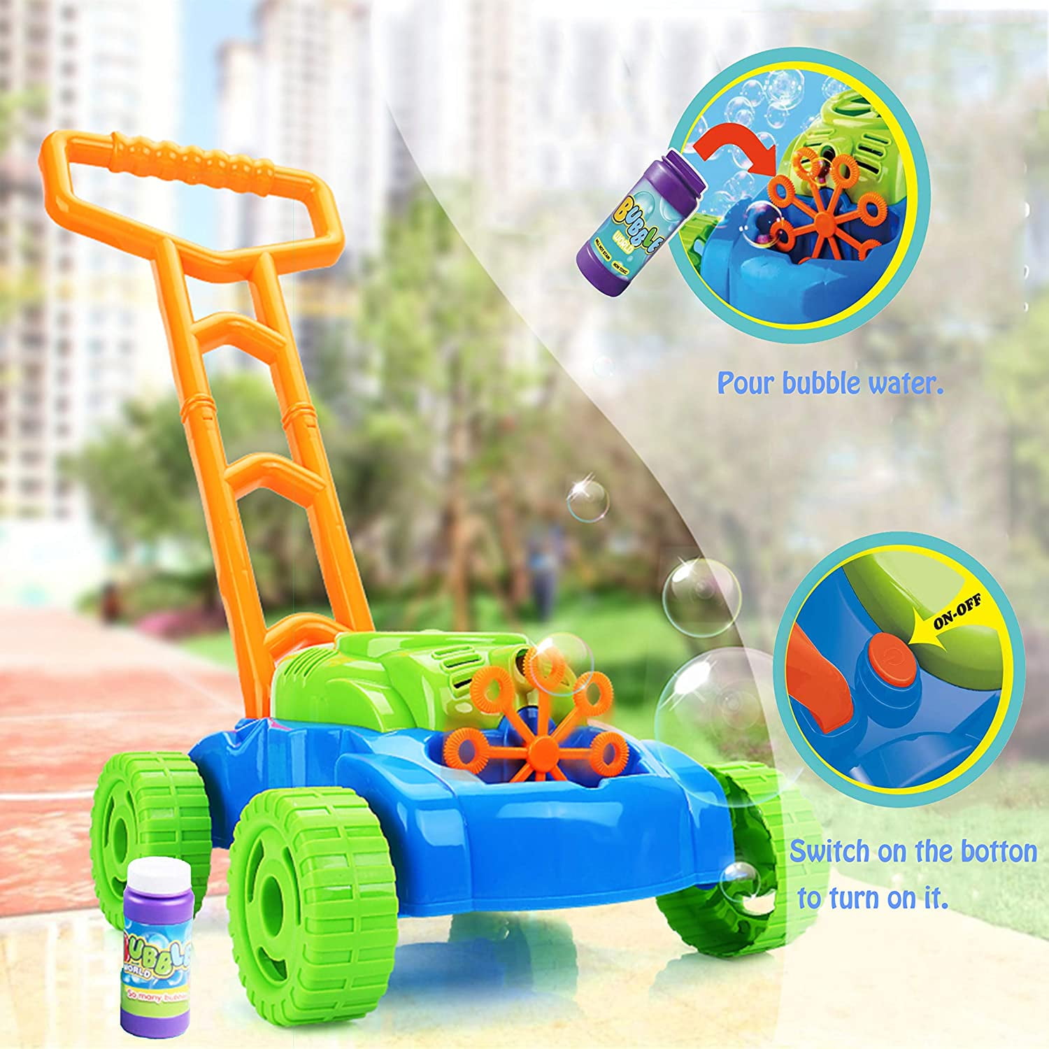 Jelly Comb Bubble Machine for Kids Automatic Bubble Mower with Bubble  Solution Bubble Blower Machine Lawn Mower Games Summer Outdoor Toddler Push  Toys - Walmart.com