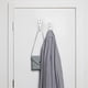 thumbnail image 4 of 3 piezas ganchos de pared blancos NQ para toallas llaves batas abrigos, 4 of 5
