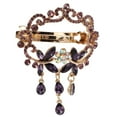 thumbnail image 3 of Cheveux Épingles à Cheveux Barrettes Élégant Style Alliage Résine Strass Couleurs Vives Robuste Durable Accrocheur Petit Cheveux ClipsPurple, 3 of 8