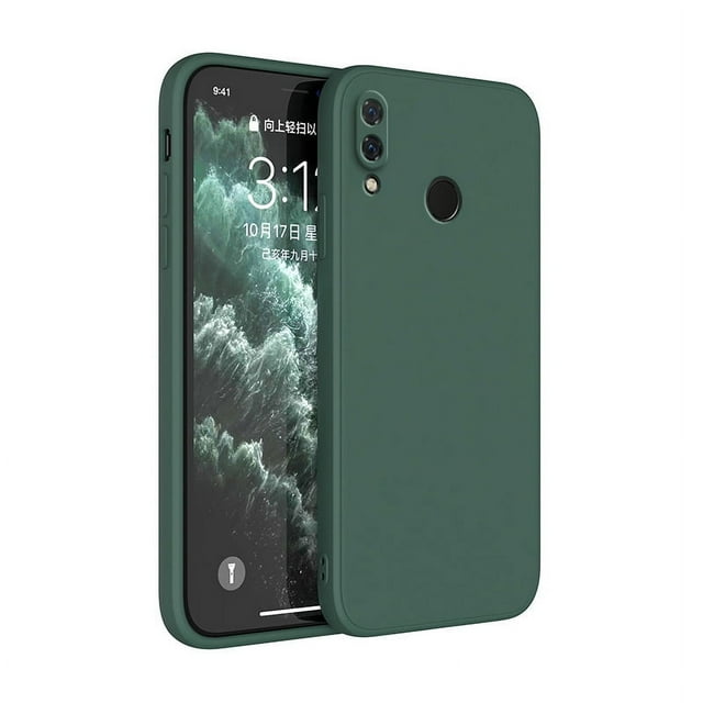 Funda Original Phone Case for Xiaomi Redmi Note 5 6 7 8 8T 9 9S Pro Matte Silicone Fundas Camera Protective Cover Cases Dark Green Redmi Note 6 Pro