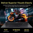 thumbnail image 4 of ASUS Vivobook 16" WUXGA Laptop, Intel Core i7-1355U, 40GB RAM, 2TB Storage(1TB SSD+1TB Docking Station Set), Intel Iris Xe Graphics, Backlit Keyboard, Num Pad, Fingerprint, Win 11 Pro, Black, 4 of 9