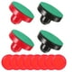 thumbnail image 2 of 16 discos de repuesto de 76 mm para hockey de aire, para mesas de juego, kit de porteros, accesorios para hockey de aire (rojo, azul oscuro)., 2 of 8