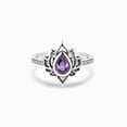 thumbnail image 1 of Hecate Triple Moon Ring Set Amethyst o Red Crystal Wedding Ring Unique Moon Goddess Anillos para mujeres Regalo gótico Tan Jianjun unisex, 1 of 2