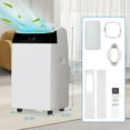 thumbnail image 2 of Rugerasy Portable Air Conditioner 3 in 1 with Remote Cool & Dual Motors & Auto Swing, 14000 BTU(ASHRAE)/10200 BTU (SACC), Dehumidifier & Fan Modes For Home Up To 750 Sq.Ft, 2 of 7
