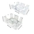 Sardfxul 2/6 Deck Revolving Rotating Canasta Playing Card Tray Plastic