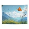 thumbnail image 5 of JRXY Butterfly in Sea of Cloud Tapestry - High-Quality Short Plush Wall Hanging Painting, 5 of 6