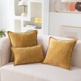 thumbnail image 1 of Nvzi Fundas de almohada, 2 unidades, amarillas, para sofá - Protectores de almohada de 30*50 cm con cremallera, tamaño estándar, de poliéster, para decoración del hogar., 1 of 5