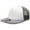 White/grey, variant on 1080 5 Panel High Profile Structured Foam Trucker Hat-Red/Red