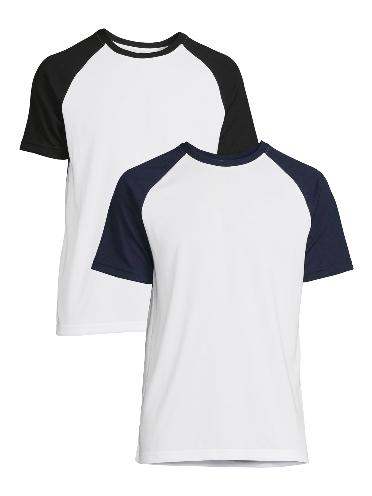 MY-Fish Black Raglan T-Shirts Short Sleeve Wild & One Sports Sweat Tee for Kids Boys Girls 