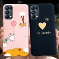thumbnail image 4 of For OPPO Reno5 Pro 5G 4G Reno5 Phone Case Reno 5 5Pro CPH2201 CPH2145 Cute Cat Cartoon Candy Color Soft Silicone TPU Back Cover 4 Reno5 4G, 4 of 6