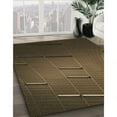 thumbnail image 3 of Ahgly Company Machine Washable Indoor Round Transitional Chocolate Brown Area Rugs, 8' Round, 3 of 7