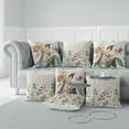 thumbnail image 3 of Bird Indoor Outdoor Premium Broadcloth Fabric Pillow in White 26x26 with zip, 3 of 5