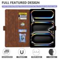 thumbnail image 4 of TECH CIRCLE for iPad Air 11 Inch Case 2024,iPad Pro 11 inch Case 4th/3rd/2nd/1st Gen,iPad Air 5th/4th Case with Pencil Holder Multi-Angle Viewing Stand Folio Smart Auto Sleep/Wake Cases,Brown, 4 of 6
