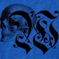 thumbnail image 2 of CafePress - Gothic Skull Initial W - Cute Infant Baby Football Bodysuit, 2 of 3