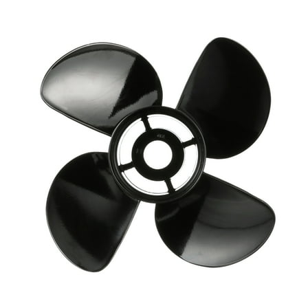 Quicksilver Nemesis 4-Blade Aluminum Propeller, 12.5" Diameter x 19" Pitch, Right Hand Rotation