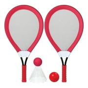 Play Day Jumbo Racket Sports Game, 5 Piece Set, Red, Children Ages 4+