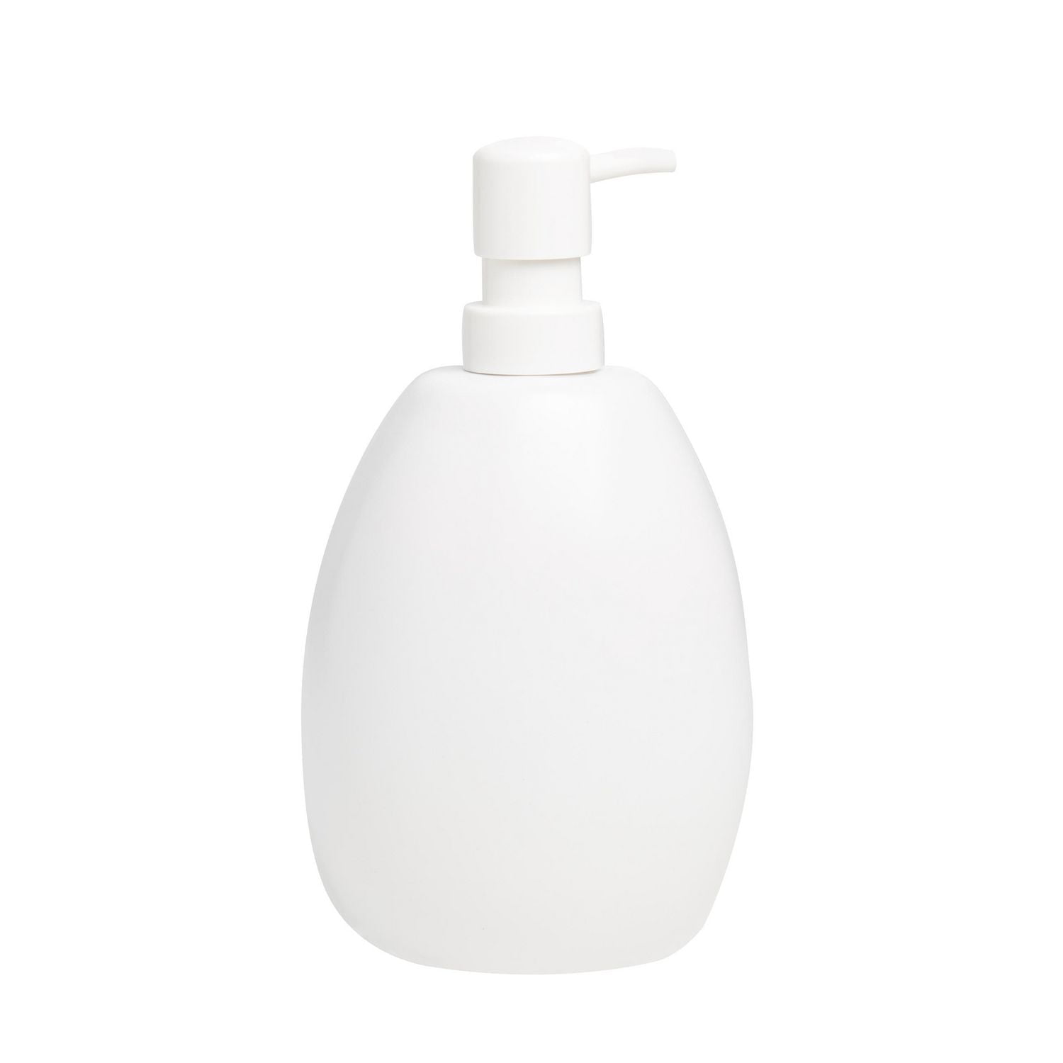 JOEY - Distributeur de savon 591ml et porte éponge, en céramique Blanc
