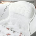 thumbnail image 3 of Bath Pillow Bathtub Pillow, Luxury Bath Pillows for Tub Neck and Back Support, Bath Tub Pillow Headrest with Soft 4D Mesh, 3 of 9