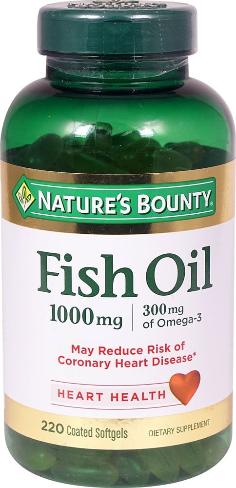 Natures Bounty Fish Oil -- 1000 Mg - 220 Softgels