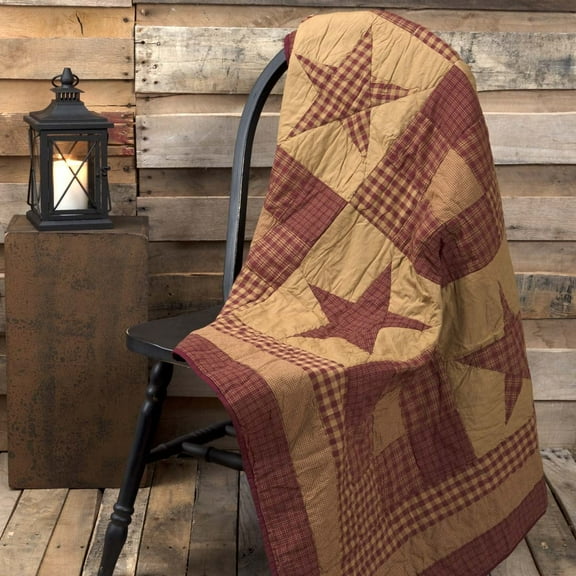 CWI Gifts Ninepatch Quilted Throw G13613