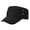 Black, variant on Mens Washed Cotton Flat Top Hat Casual Vintage Baseball Cap Outdoor Hiking Sunshade Cap for Daily Wear Vacation