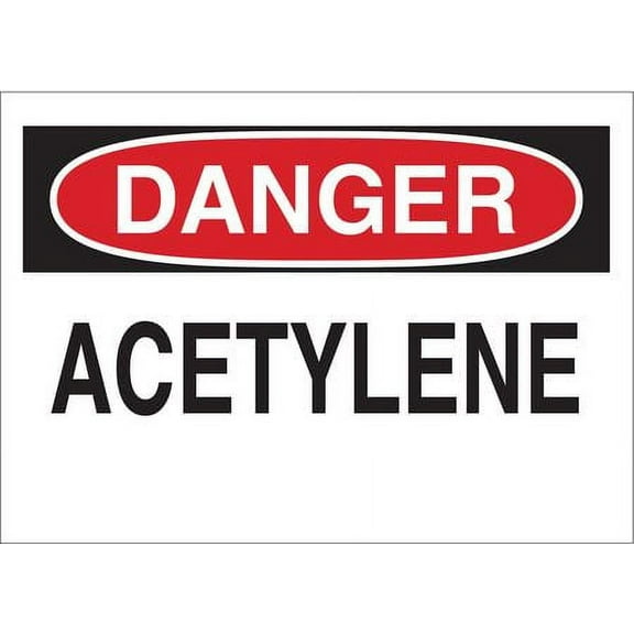 BRADY 22292 Danger Sign, 7 x 10In, R and BK/WHT, ACET