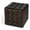 Chocolate, variant on Beaumont Lane Leather Brown Ottoman Cube 18"